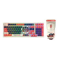 双飞燕(A4TECH)野蛮部落机械狗无线键鼠套装 (R72 PRO鼠标+WS 98键盘))