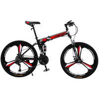 永久(FOREVER)折叠山地自行车成人越野单车变速赛车成年大人男女 可折叠软尾车架-黑白【辐条轮】 26寸21速