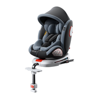 俏贝比（Qiaobeibi）儿童座椅汽车用0-4-12岁婴儿宝宝车载座椅360度旋转可坐可躺 智享咔【抗翻转支撑腿】