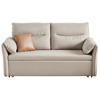 QuanU 全友 111032 奶油风沙发床 三人位 长约1.81m