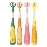DR.BAEK 韩白樂韩国儿童软毛三面牙刷立体刷头包裹式乳牙刷小恐龙牙刷3-12岁宝宝 儿童软毛三面牙刷【1盒】 2支