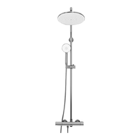 MOEN/摩恩 恒温淋浴花洒套装+恒温龙头升降款+230mm增压顶喷