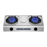  樱花卫厨 SAKURA卫厨 卫厨 燃气灶不锈钢猛火台上灶高效节能 家用大火力灶具 台式双眼煤气灶双灶燃气灶天然气 NTA015.0KW猛火灶