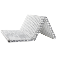 QuanU 全友 家居 床垫防螨抑菌折叠床垫硬垫子榻榻米黄麻薄床垫105301 5cm（京仓闪发）