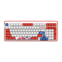 Dareu 达尔优 A98 98键 2.4G蓝牙 多模无线机械键盘 乘风破浪 达尔优天空轴V3 RGB