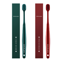 Dr.wlen 迪王 情侣款牙刷 宽头深层清洁BBC软毛牙刷 保护牙龈 2支装