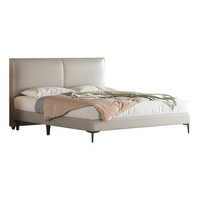 喜临门皮床 头层牛皮主次卧大床 雪杉+记忆海绵床垫白骑士lite 1.8米