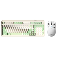 AULA/狼蛛 RGB背光 键盘鼠标耳机套装  原野绿 RGB