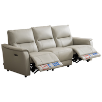 CHEERS 芝华仕 30522 极简真皮功能沙发 三人位双功能 月雾灰