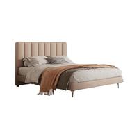 曲美北欧简约真皮床婚床次卧床轻奢主卧双人床左岸花园床