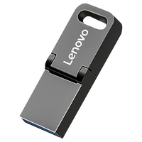 联想（Lenovo）64GB Type-C USB3.2手机U盘 SX1Pro金属mini款 双接口手机电脑两用 枪色