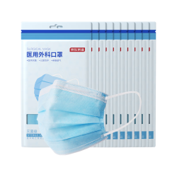 京东京造 一次性医用外科口罩10只