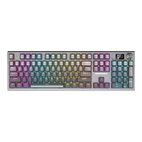 狼途 全键热插拔 无线机械键盘+鼠标  银灰轴 厚艾灰 RGB