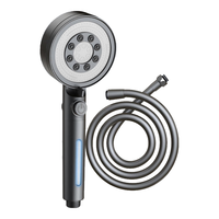 杜邦 DUPONT）枪灰色增压淋浴花洒2件套