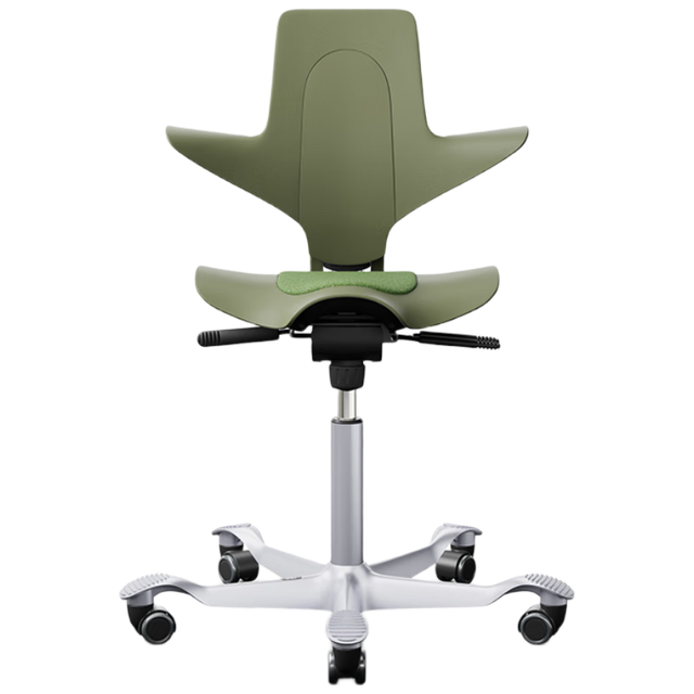 Flokk HAG骑马椅人体工学椅电脑椅学习椅办公椅子久坐 舒服 浅海绿中号