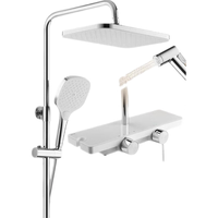  箭牌 ARROW AE34159MZCP 淋浴花洒套装 镀铬银