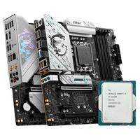 技嘉 MSI 微星 intel/英特尔i3 13100F 盒装处理器搭微星B760M迫击炮主板CPU套装