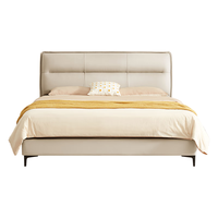 顾家家居 KUKA 皮床 卧室百搭舒适耐磨时尚简约奶油风头层黄牛皮双人大床DS8116B 8136皓月白1.8m+亚运潮汐垫 8072白1.8m+亚运潮汐垫