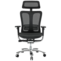 GAVEE 人体工学电脑椅家用办公椅 升降座椅 网布转椅可躺老板椅 电竞椅 黑皮真皮坐垫