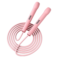 PVC柔韧跳绳可调节小孩大人通用运动训练跳绳防缠绳 绿色 绳子长度：2.8M