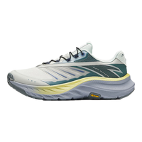 安踏探野丨越野跑鞋男登山户外秋季徒步鞋子男减震耐磨透气运动鞋 淡青灰/凉绿-7 9(男42.5)