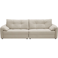  顾家家居 KUKA  90.DK.2327 大象耳朵扶手布艺沙发 大三人位 薏仁白