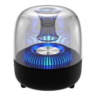 威慕兰 曼哈顿蓝牙音箱家用电脑笔记本小型重低音琉璃发光桌面音响收音机