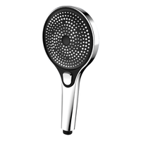 HOMK【德国】强劲增压花洒喷头家用多功能增压洗澡淋浴手持莲蓬喷头 增压单花洒【加大面板】星光银 三档模式丨大水量享受畅快淋浴