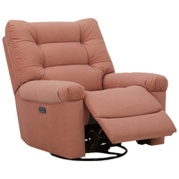 乐至宝 LAZBOY 功能沙发单人奶油风猫抓布沙发638加菲 西瓜红-电动-60天