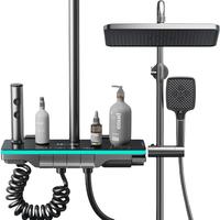 万和淋浴花洒套装家用沐浴除垢铜质暗装顶喷增压宝宝洗澡恒温花洒