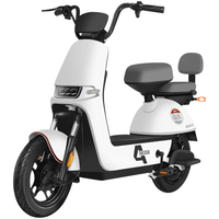 宝岛新国标电动车自行车电瓶车超长续航成人两轮代步车小型踏板车 砖石白 30Ah至尊S级锂电池/续航约100KM