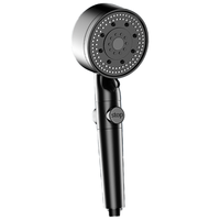 Royalstar荣事达增压淋浴花洒喷头全套强劲家用洗澡莲蓬喷头花洒黑武士