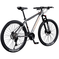 飞鸽（FLYING PIGEON）飞鸽铝合金自行车山地车成人男女中小车骑行城市通勤赛单车 铂金880-33速油碟-可锁前叉 灰色 26英寸 适合160-185cm