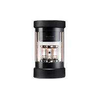 巴慕达（BALMUDA）无线蓝牙音箱便携式 桌面音响 灯光氛围 家用户外智能3D立体声高端 M01D-BK优雅黑