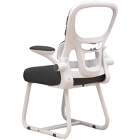 唐辑椅子办公椅电脑椅人体工学椅家用学习写字座椅弓形椅 灰网乳胶 【悬浮双腰托】白框灰