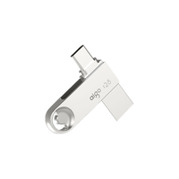 aigo 爱国者 U322 USB 3.2 U盘 银色 128GB USB-A/Type-C双口