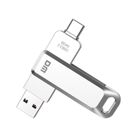 DM 大迈 PD168 USB3.1 U盘 银色 64GB USB-A/Type-C