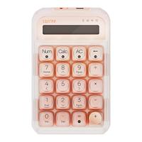 洛斐 无线机械 蓝牙键盘  粉底液三模数字小键盘 粉底轴