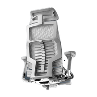 保友办公家具(Ergonor)Pofit2代智能人体工学椅电竞游戏椅电脑椅办公椅子仿脊椎APP控制 银白美国网【送躺舒宝】