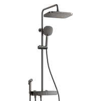 ARROW箭牌淋浴花洒套装 大顶喷花洒全套手持增压大置物平台花洒卫浴