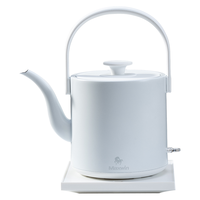 MAXWIN 马威 电热水壶家用长嘴随手泡茶烧水壶小型功夫茶自动煮开水不锈钢提梁电水壶汀壶酒店民宿随手泡 素白