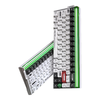 狼途BOOM68电竞三模灯箱磁轴键盘TTC天王轴SE RT0.01游戏客制化机械无畏契约打瓦小蜜蜂 【三模】绿光幻刃-磁皇轴Ultra10000mAh