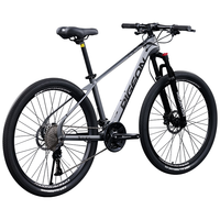 飞鸽(FLYING PIGEON)飞鸽镁合金变速山地车自行车成人男女青少年中小车竞赛单车 撼路者-镁合金版-灰色 27.5英寸 适合175-195cm 24速入门版