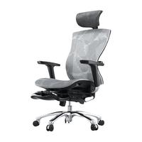 SIHOO 西昊 V1 人体工学电脑椅 银灰色 脚踏版