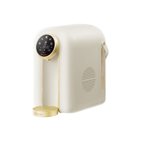 大厨老板即热式饮水机桌面台式直饮机 便携式DN136D奶油白 奶油白 2.5L 智能饮水