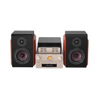山水N6胆机CD播放机 功放一体机家庭桌面HiFi组合套装家用迷你音响无损高音质音乐播放器套装