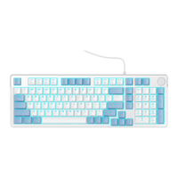 Dareu 达尔优 EK815pro 98键 有线机械键盘 白蓝拼色 青轴 单光