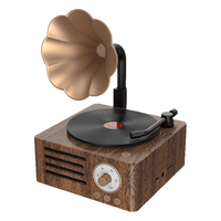 SANSUI 山水 T33多媒体无线蓝牙音响便携式复古摆件桌面迷你留声机小音箱插卡收音机音乐播放器