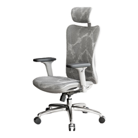 西昊 M57 人体工学电脑椅子可躺 办公椅转椅 电竞椅老板椅 会议椅座椅 M57灰网
