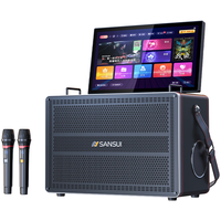 山水E81家庭ktv音响套装卡拉ok点歌机户外广场舞音响带显示屏视频机k歌家用蓝牙音箱低音炮音乐播放器